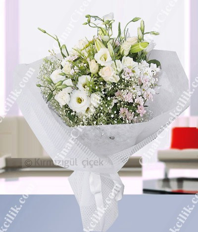 Güzel Beyaz Papatya Kır Buketi Çiçeği C-BUK154