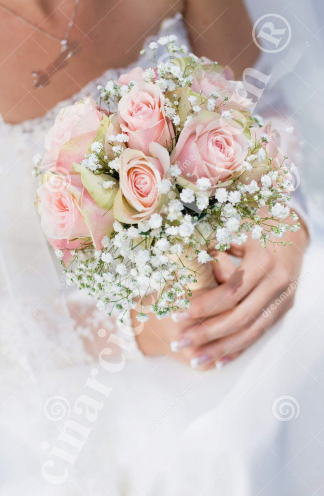 Gelin Buketi Pembe Gul Gelin Buketleri Cinarcicekcilik Com Tr