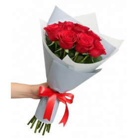 7 Adet Kırmızı Gül Buketi Siparişi | Çınar Çiçekçilik