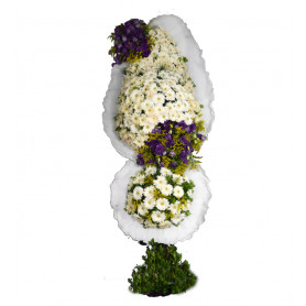Çift Katlı Beyaz Gerbera Düğün Nişan Açılış Çiçekleri