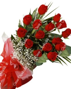 Aynı Gün Hızlı Teslimat'''' 15 Kırmızı Gül Buketi