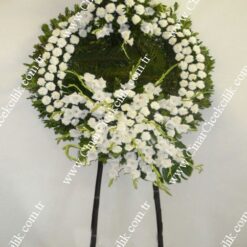 Beyaz Karanfil Cenaze Çelengi