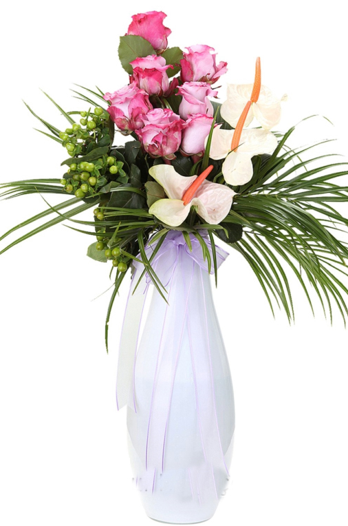 Mutluluk Işıltısı Antorium Beyaz Gül C-SER15 - Görsel 2