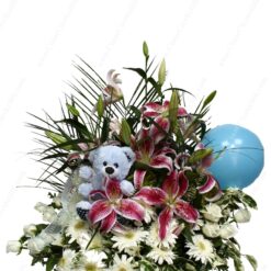 Hoşgeldin' Lilyum Gül Gerbera C-AR128