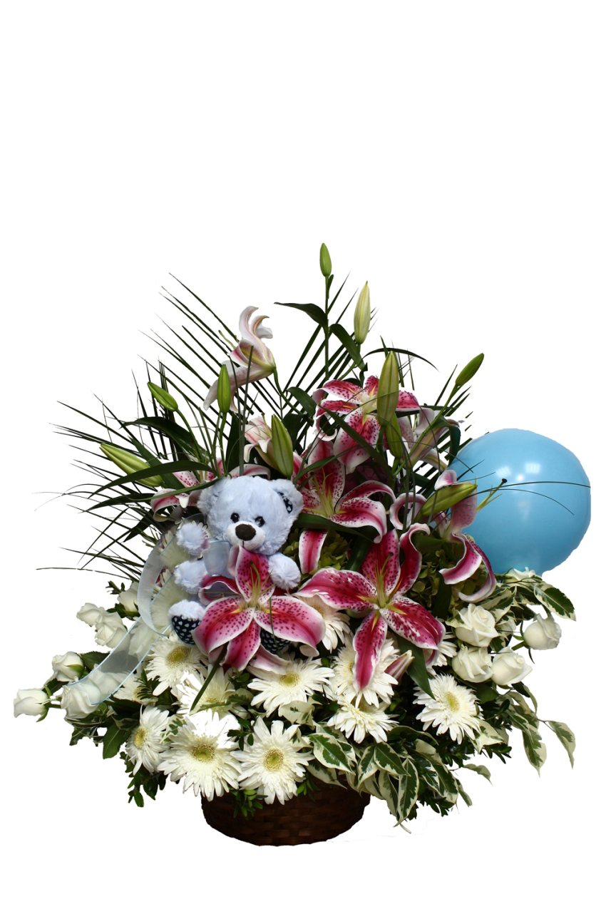 Hoşgeldin' Lilyum Gül Gerbera C-AR128 - Görsel 2