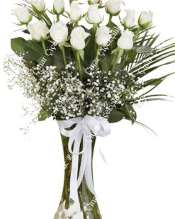 Kırmızı Gül Beyaz Gerbera C-CAM108