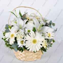 Aynı Gün Hızlı Teslimat'' Sade Güzellik Lilyum Gerbera