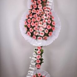Düğün Açılış Nikah Çelenk Çiçekleri Pembe Beyaz