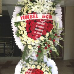 Düğün Açılış Nikah Çelenk Çiçekleri Kırmızı Gül