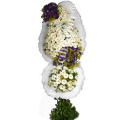 Çift Katlı Beyaz Gerbera Düğün Nişan Açılış Çiçekleri