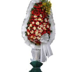 Tek Katlı Beyaz Kırmızı Düğün Nikah Çiçeği