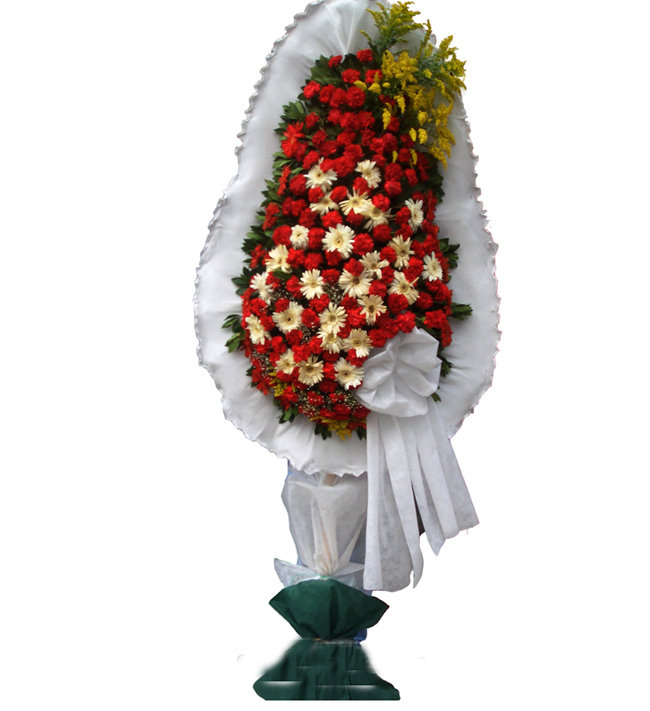 Tek Katlı Beyaz Kırmızı Düğün Nikah Çiçeği - Görsel 2