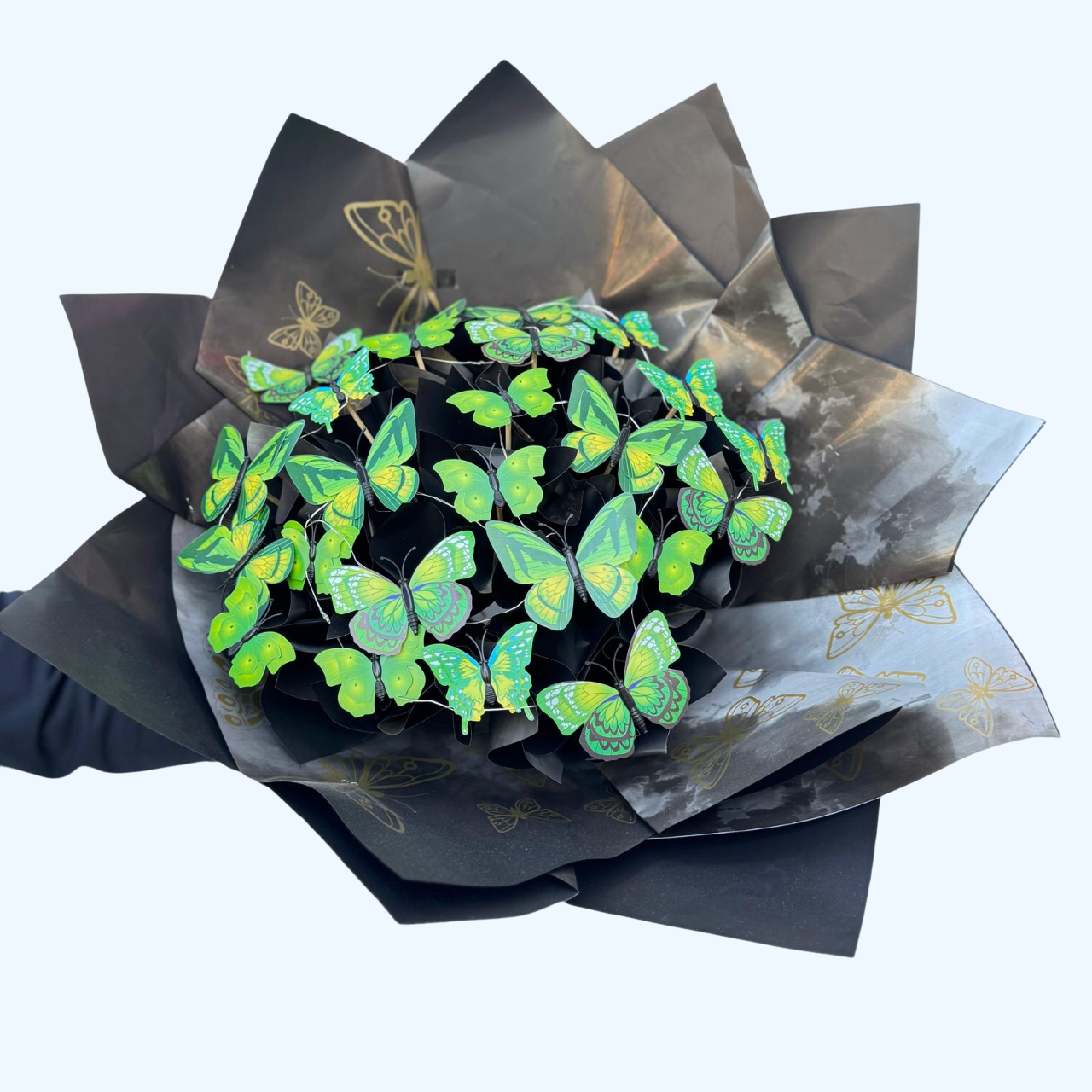 Kelebek Buketi Renkli Led Işıklı - Görsel 11