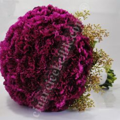 Bordo Karanfil Gelin Buketleri