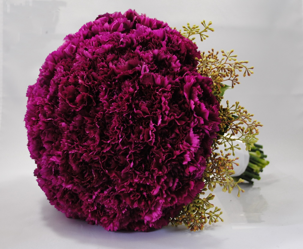 Bordo Karanfil Gelin Buketleri - Görsel 2