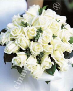 Gelin Buketleri Beyaz Gül