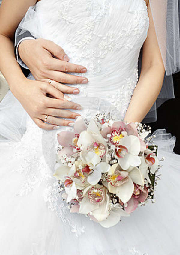 Gelin Buketi Beyaz Orkide - Görsel 2