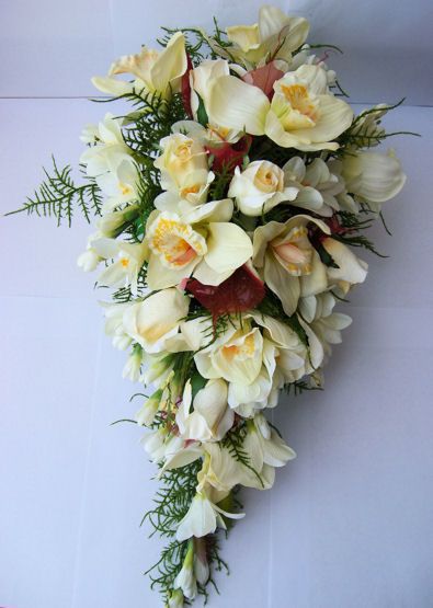 Model Somon Orkide Gül Gelin Buketleri - Görsel 2