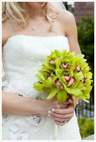 Gelin Buketleri Yeşil Orkide - Görsel 2