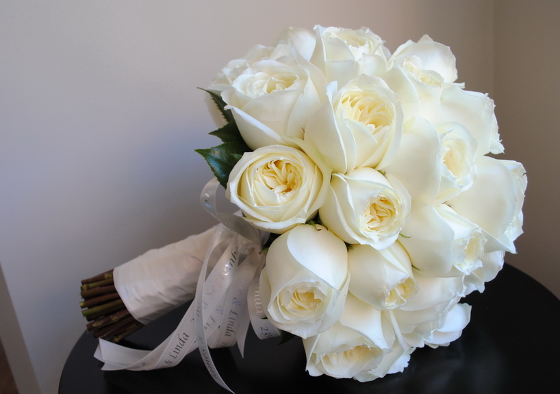Magnum Beyaz Gül Gelin Buketi - Görsel 2