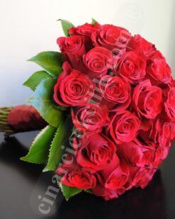 Kırmızı Gül Gelin Buketi Modern