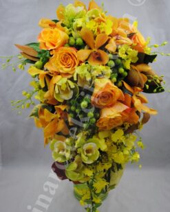Sarı Gül Gelin Buketi Sarkmalı