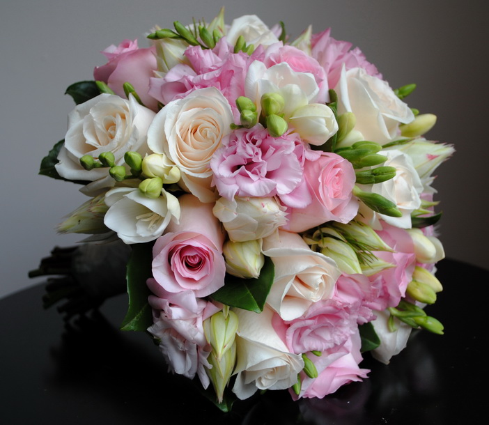 Pembelim Somon Gül Lisyantus Gelin Buketleri - Görsel 2