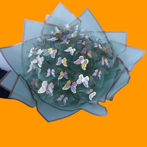 Kelebek Buketi Renkli Led Işıklı - Görsel 7