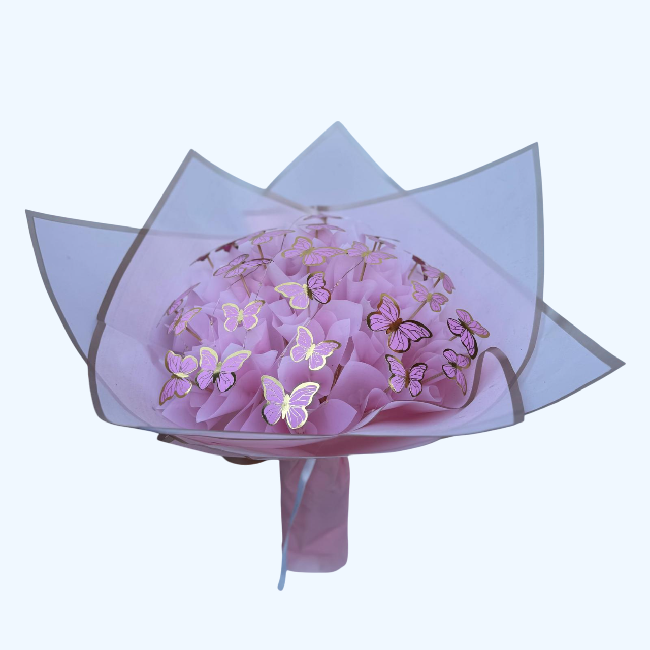 Kelebek Buketi Renkli Led Işıklı - Görsel 12