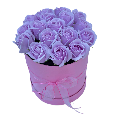 Solmayan Zarafet: 17 Adet İthal Yapay Pembe Gül Aranjmanı - Görsel 2