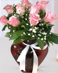 Tatlı Supriz, 9 Adet Açık Pembe Gül - C-KLP128