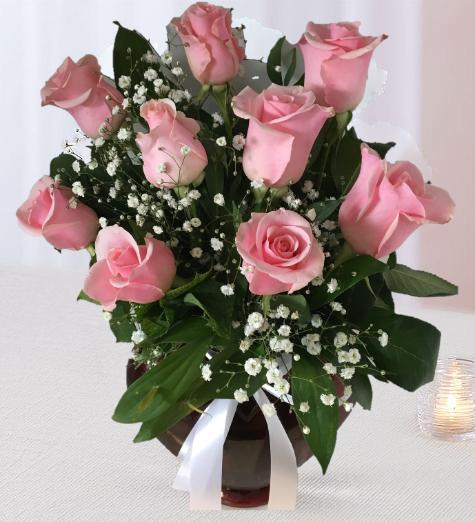 Tatlı Supriz, 9 Adet Açık Pembe Gül - C-KLP128 - Görsel 2