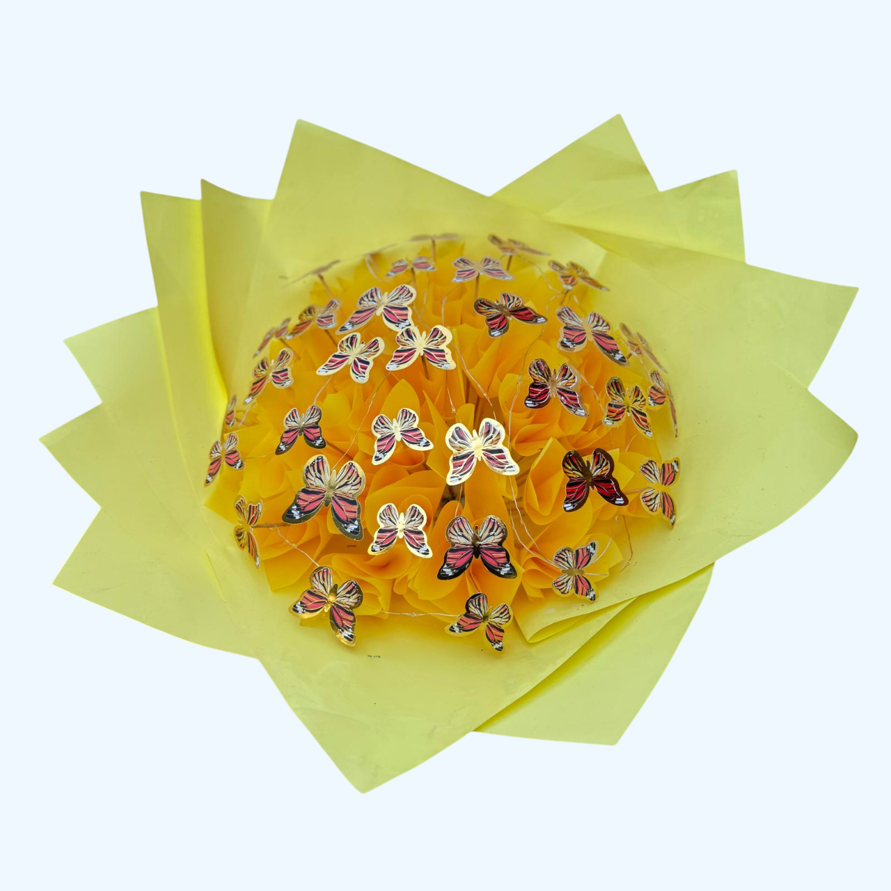 Kelebek Buketi Renkli Led Işıklı - Görsel 20