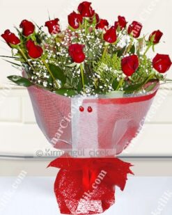Gülüme 15 Kırmızı Gül Buketi BUK104