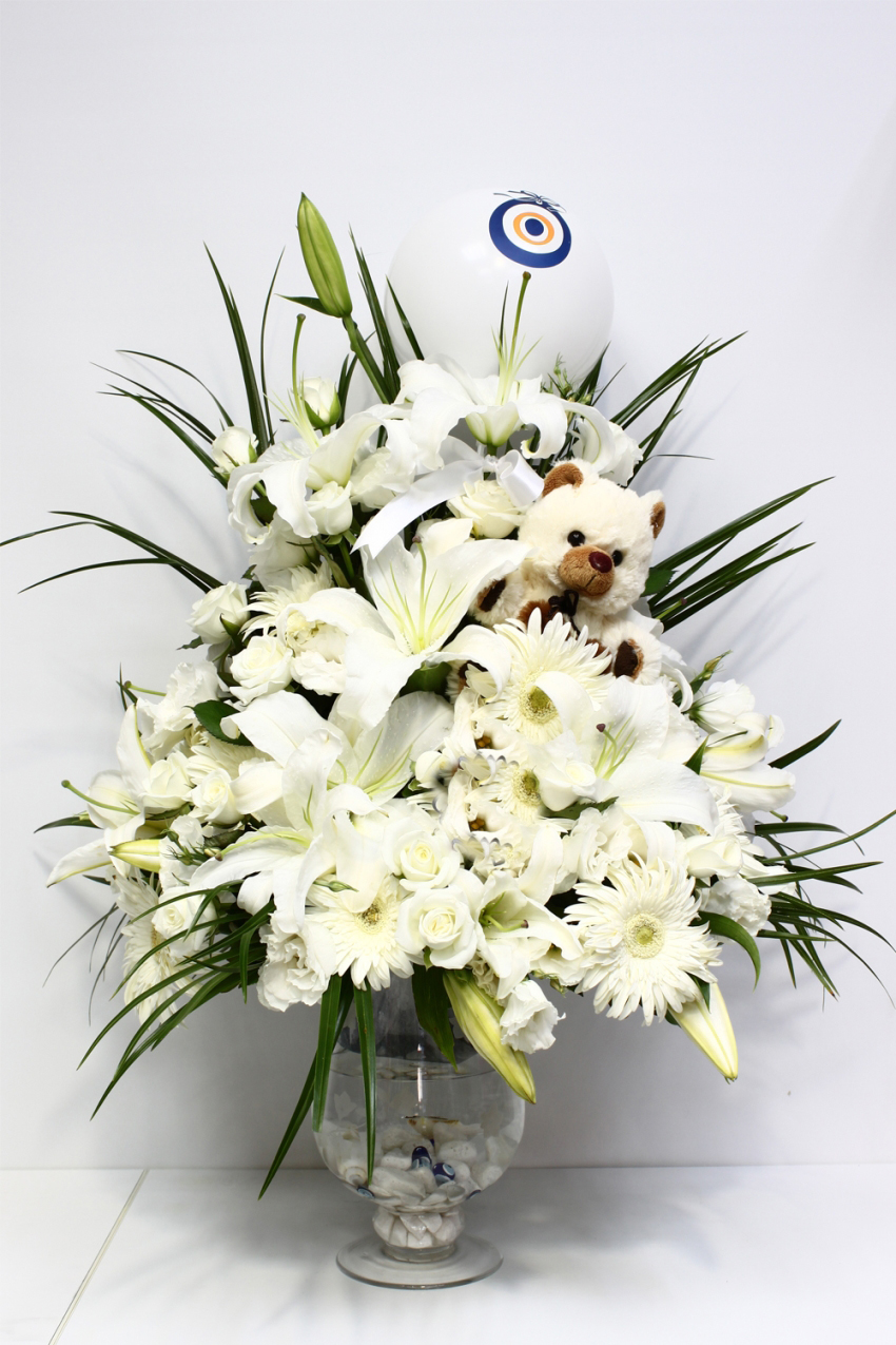 Beyaz Düş Çiçek Aranjman C-AR112 - Görsel 2