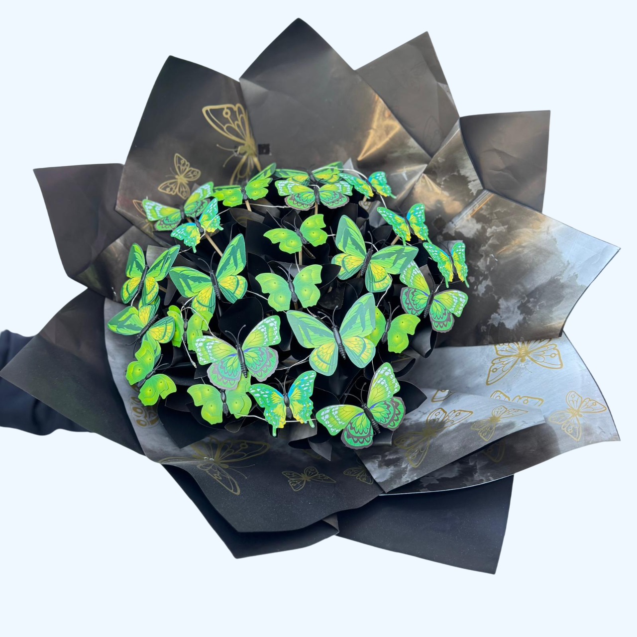 Kelebek Buketi Renkli Led Işıklı - Görsel 22