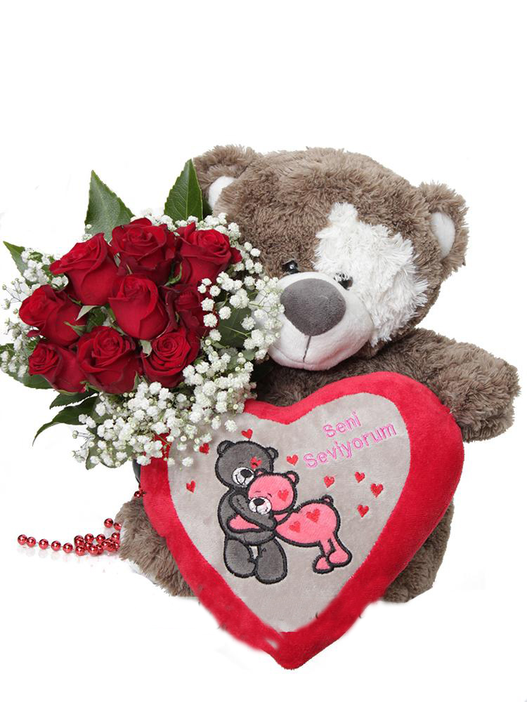 Sevimli İfade 9 Gül Ayıcık C-OY101 - Görsel 2