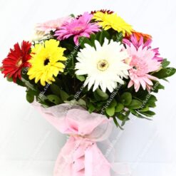 Dört Mevsim Renkli Gerbera Buketi C-BUK167