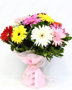 Dört Mevsim Renkli Gerbera Buketi C-BUK167