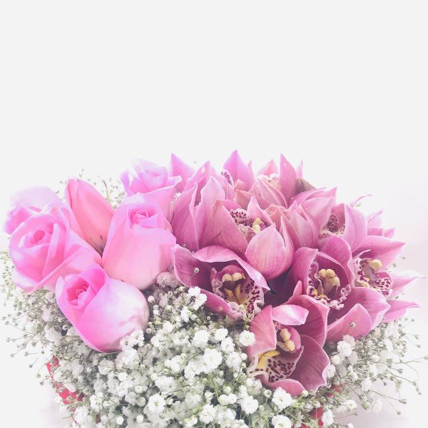 Samimiyet: Pembe Gül & Orkide - Görsel 4