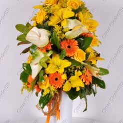 Düş Perisi Sarı Gül Lilyum Gerbera C-AR145