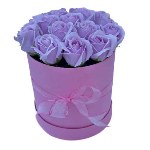 Solmayan Zarafet: 17 Adet İthal Yapay Pembe Gül Aranjmanı - Görsel 3