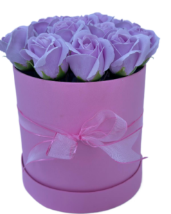 Solmayan Zarafet: 17 Adet İthal Yapay Pembe Gül Aranjmanı