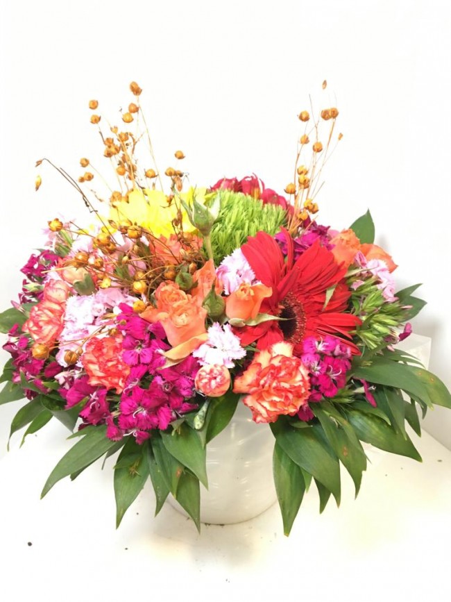 Seramik Vazoda Karışık Aranjmanı - Görsel 3