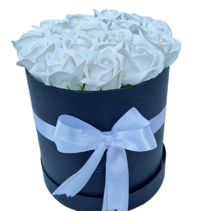 İthal Yapay Beyaz Güller | 19'lu Gerçekçi ve Estetik Aranjman - Görsel 3