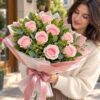 Beautiful Day 11 Adet İtal Pembe Gül Buketi